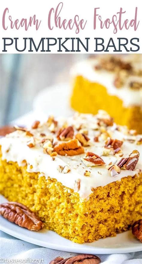 Paula Deens Pumpkin Bar Recipe With Cream Cheese Frosting