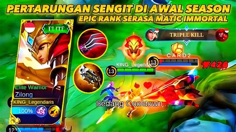 Zilong Xp Lane Pertarungan Sengit Di Awal Season Epic Rank Serasa