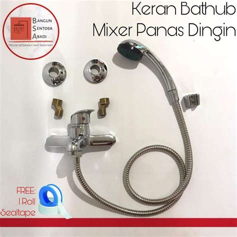 Jual Keran Air Mixer Panas Dingin Shower Kran Air Bathtub Kamar Mandi