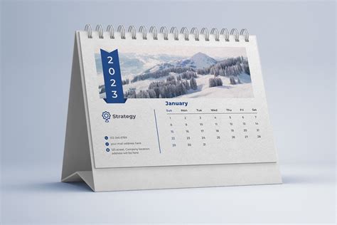 Desk Calendar Template 2023 | Creative Market