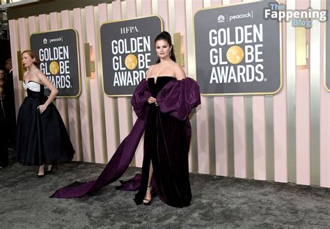 Selena Gomez Shows Off Her Sexy Boobs At The 80th Annual Golden Globe