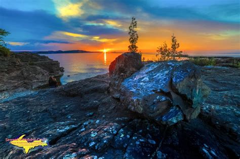 Michigan Photography ~ Marquette Presque Isle Sunset -7491 – Seward's ...