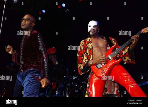 US band Cameo performs live on stage during his exclusive UK gig, at Fairfield Hall in Croydon ...