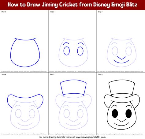 How To Draw Jiminy Cricket From Disney Emoji Blitz Disney Emoji Blitz