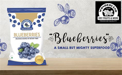 Wonderland Foods Healthy And Tasty Californian Whole And Dried Blueberry