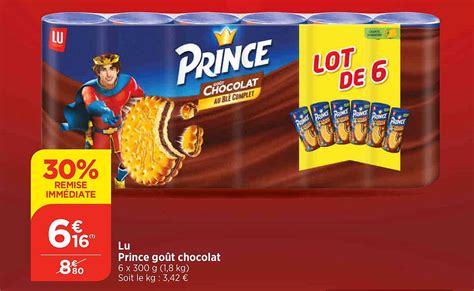 Promo Lu Prince Go T Chocolat Chez Bi Icatalogue Fr