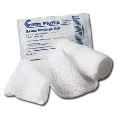 Cypress Sterile Gauze Bandage: 4.5" X 4.1 Yards - Conney Safety