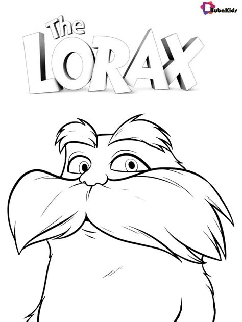 Free Picture And Printable Dr Seuss The Lorax Coloring Pages