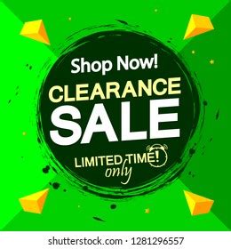 Clearance Sale Banner Design Template Discount Stock Vector (Royalty ...