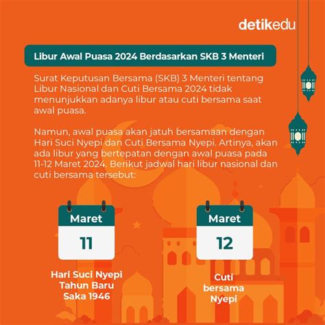 Infografis Ramadhan Segera Tiba Ini Jadwal Libur Awal Puasa 2024 Untuk Siswa