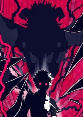 Nero Black Clover Poster By Patsy Montoya Displate In 2022 Poster