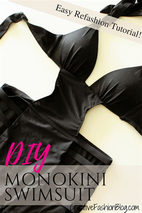 How To Make A Diy Monokini From An Old Bikini Set Creative Fashion Blog