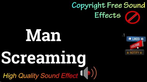 Man Screaming Sound Effect High Quality Sound Ncs Royalty Free