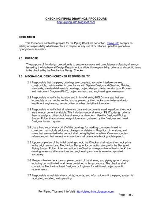 PDF Piping Drawing Procedure DOKUMEN TIPS