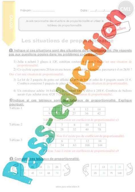 Comment Reconnaitre Des Situations De Proportionnalit Et Utiliser Le