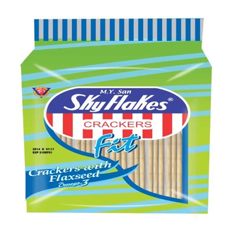 Skyflakes Fit Crackers Omega 3 With Flax Seeds 25g X 10 Shopee