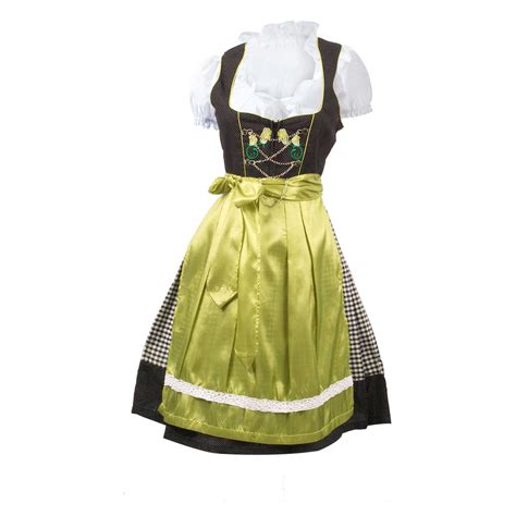 German Dirndl Dress Vintage Green - Lederhosen Wears