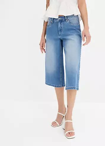 Wide Leg Cropped Jeans By Bonprix Look Again