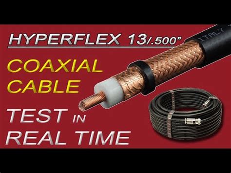 Hyperflex 13 500 Coaxial Cable Test In Real Time Messi Paoloni