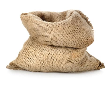 Premium Photo Empty Burlap Sack Isolated On A White Background