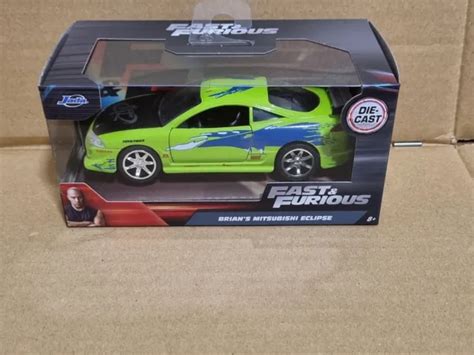 FAST & FURIOUS BRIAN'S MITSUBISHI ECLIPSE 1:32 Scale Diecast Metal Jada ...