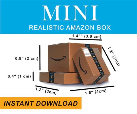 Printable Mini Amazon Box Template