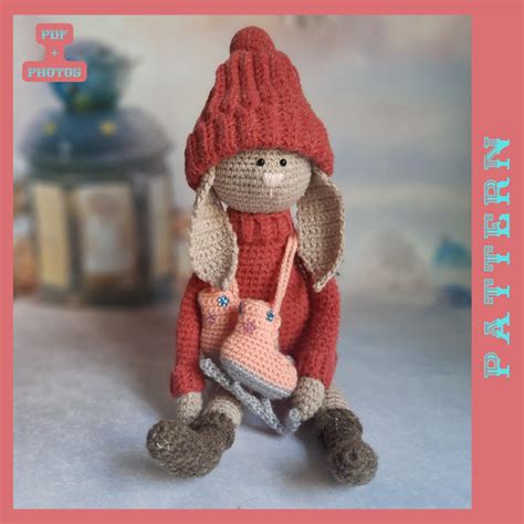 Konijntje Haakpatroon Amigurumi Konijnenpatroon Pdf Engelse Handleiding