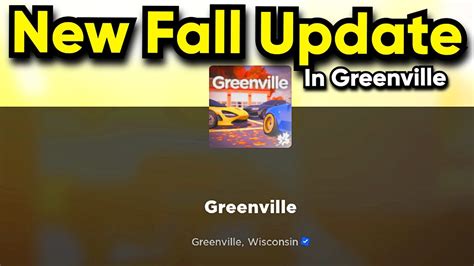 The New Fall Greenville Update Is Here Youtube