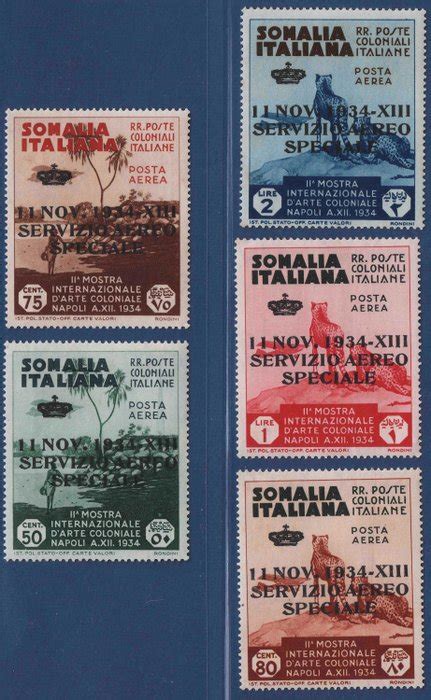 Somalia Italiana Serie V Non Emessa Posta Aerea Catawiki