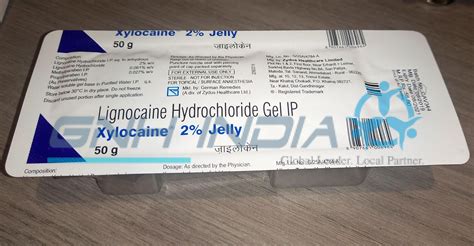 Buy Lignocaine Hydrochloride Gel Ip Xylocaine 2 Jelly 2 50gm Others Online At Gnh India