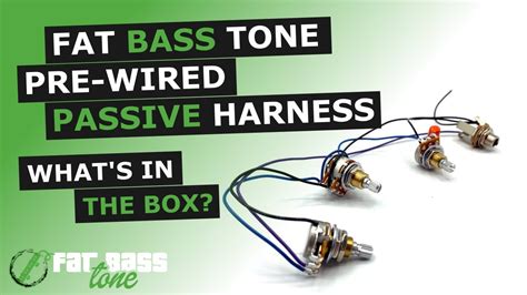 Pre Wired Passive Harness For Bass What’s In The Box A Close Up Look Youtube