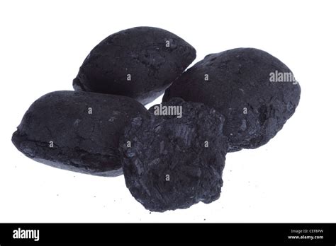 Coal Carbon Nugget Isolated On White Background Stock Photo Alamy