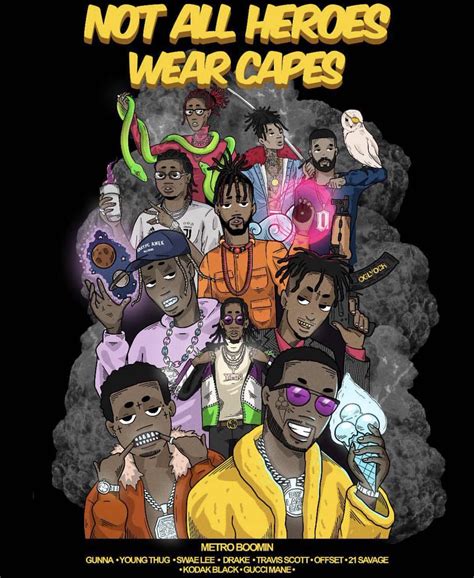 Not All Heroes Wear Capes Metro Boomin Cartoon 983x1200 Wallpaper