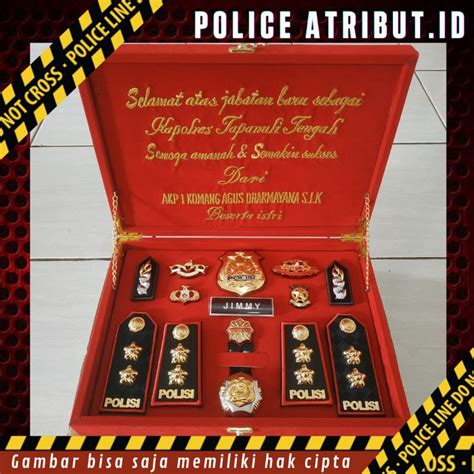 Jual Pangkat Akbp Polisi Pdh Pdu Box Set Custom Promo Terbaru