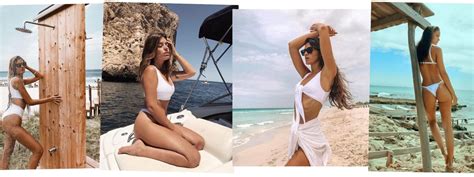 Los Bañadores Y Bikinis Blancos De Las Influencers Toma Nota De La Mayor Tendencia Del Verano