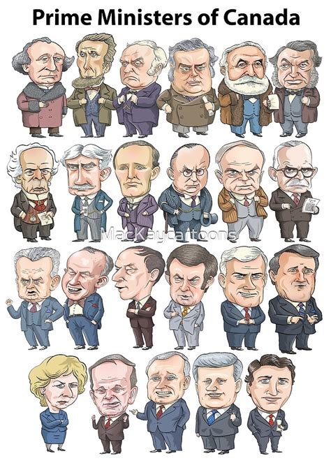 "Prime Ministers of Canada" by MacKaycartoons | Redbubble