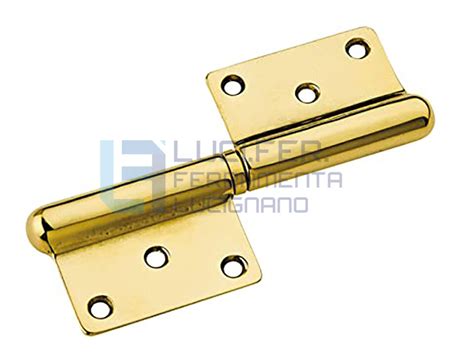 CERNIERA PER PORTE IN LEGNO CERNIERE OTTONE LUCIDO Mod GROSSEZZA Mm 100