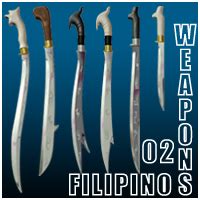 Filipino Weapons 02 Themed Props/Scenes/Architecture Raven3D