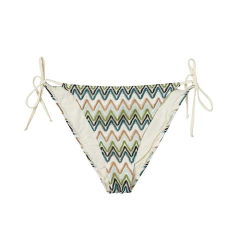 BECK SØNDERGAARD AMBER BIKINI TRUSSER WHITE BLUE BROWN Stokværk