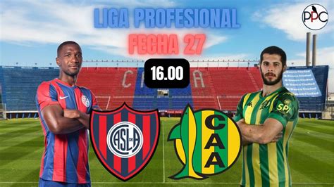 EN VIVO SAN LORENZO ALDOSIVI LPF FECHA 27 YouTube