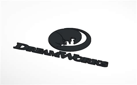 3D design DreamWorks Animation logo - Tinkercad