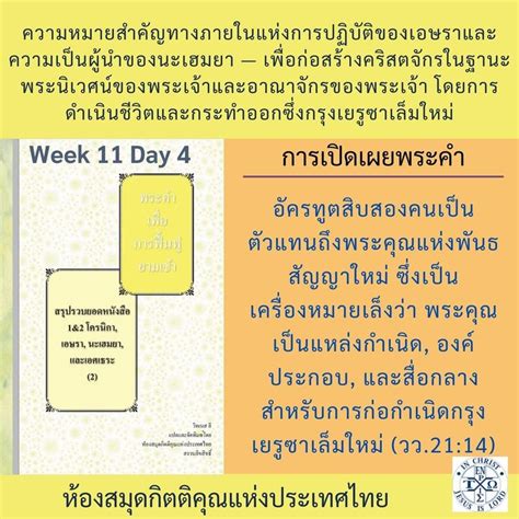 พระคำการบำรุงเลี้ยง Podcasts W11day4 1เปโตร บทที่ 5 ข้อ 10 แต่พระ