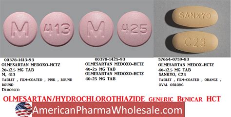 Rx Item Olmesartan Hctz Generic Benicar Hct 40 125 Mg Tab 90 By