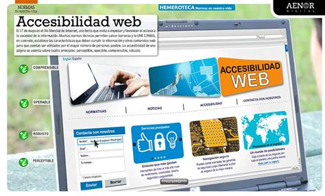 Revista AENOR 304 Normas En Nuestra Vida Accesibilidad Web