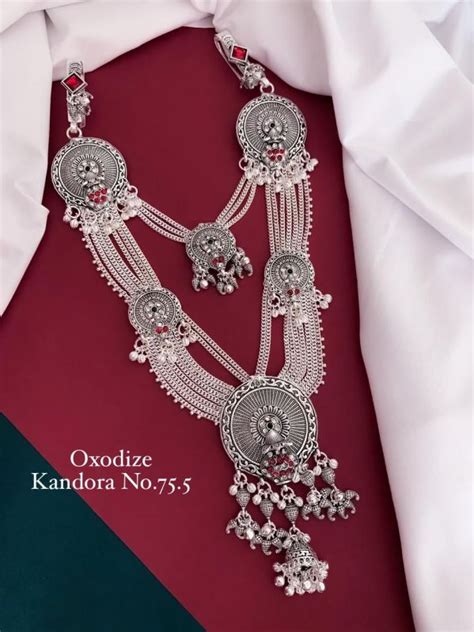 Silver Oxidized Necklace Set Manufacturer Exporter Supplier From