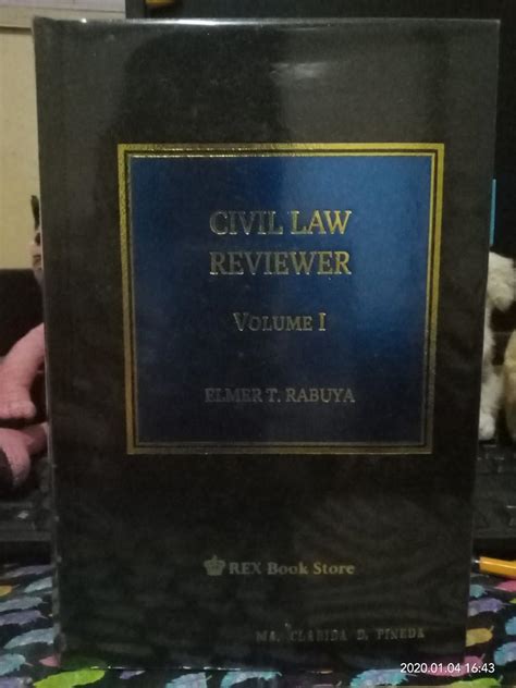 Repriced Civil Law Reviewer Vol By Elmer Rabuya Hobbies Toys