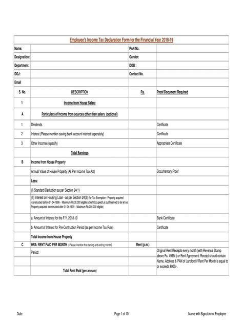 Income Declaration Form Complete With Ease Airslate Signnow