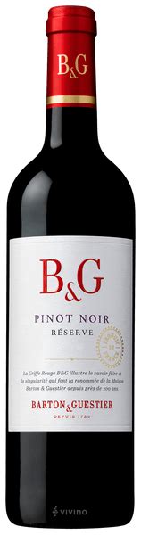 Barton Guestier B G R Serve Pinot Noir Vivino Hong Kong