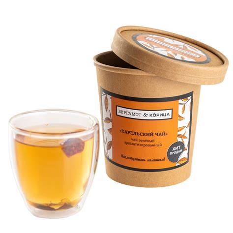 Карельский чай - купаж черного и зеленого чая с добавками 100гр