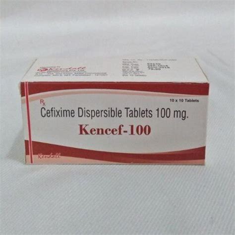 Cefixime Dispersible Tablets 100 Mg 10X10 Tablets At Best Price In